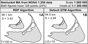 Nantucket MA 250K data RDP v. QTM gen.